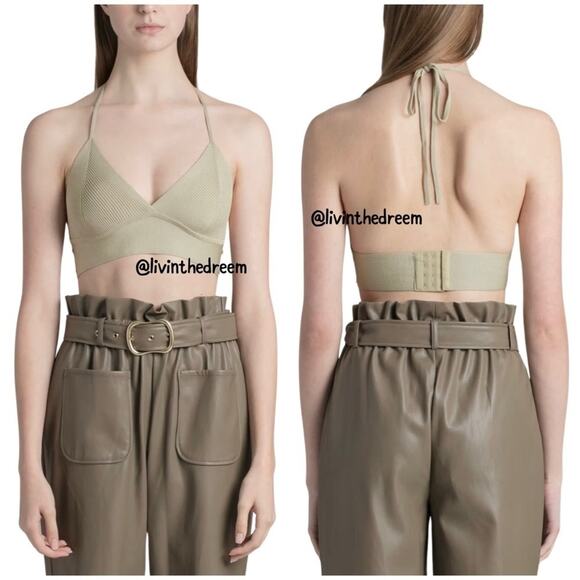 #T98 Jonathan Simkhai Marsh JAYLINE BRALETTE PULLOVER SZ L $395 - Picture 3 of 16